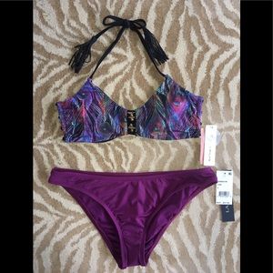 Pilyq Swim - PILYQ | La Blanca Peacock Strappy Bikini Set Pilyq Swim - PILYQ | La Blanca Peacock Strappy Bikini Set